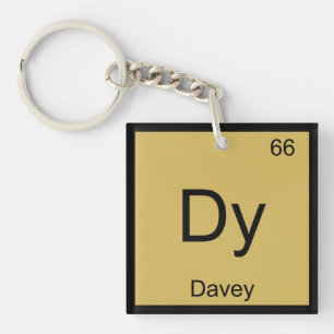 Davey Name Chemie Element Periodensystem Schlüsselanhänger
