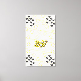 Davi, nome pessoal de caligrafia desenhada à mão leinwanddruck