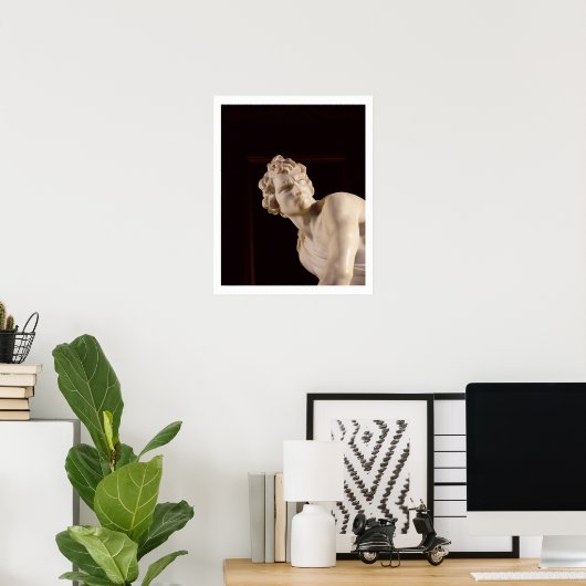 David, 1623-24 (Marmor) (Detail) Poster (Heimbüro)