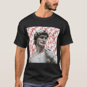 David als Joker | Funny Renaissance Parody Meme T-Shirt (Vorderseite)