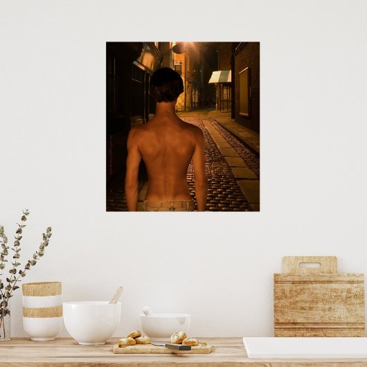 David als Young Poster (Küche)