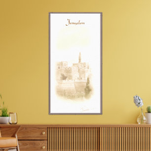 David Altstadt Jerusalem Israel Kunstmalerei Leinwanddruck