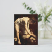 David and Goliath - Caravaggio c.1610 Postkarte (Stehend Vorderseite)