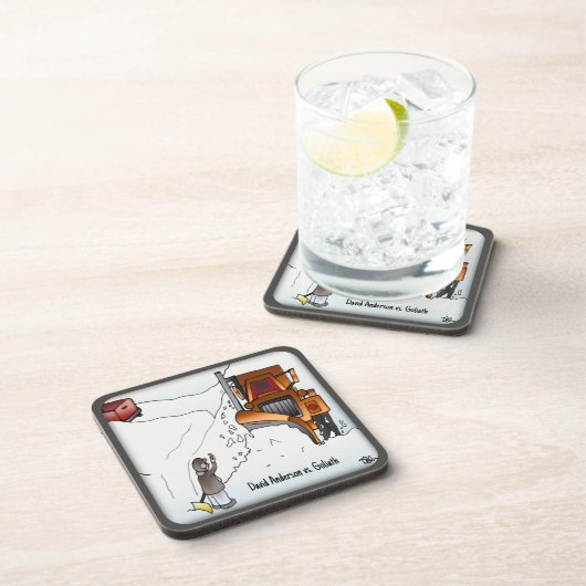 David Anderson vs. Goliath Beverage Coaster Getränkeuntersetzer (Rechte Seite)