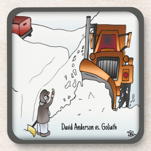 David Anderson vs. Goliath Beverage Coaster Getränkeuntersetzer (Vorderseite)