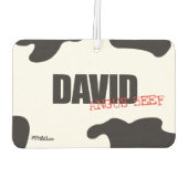 David "Angus Beef" Trendy Air Freshener Autolufterfrischer (Rückseite)