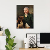 David Attenborough Portrait Poster (Heimbüro)