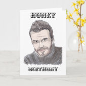 David Beckham Geburtstagskarte Karte (Gelbe Blume)