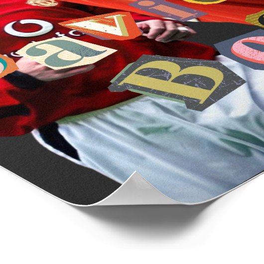 David Beckham Poster (Ecke)