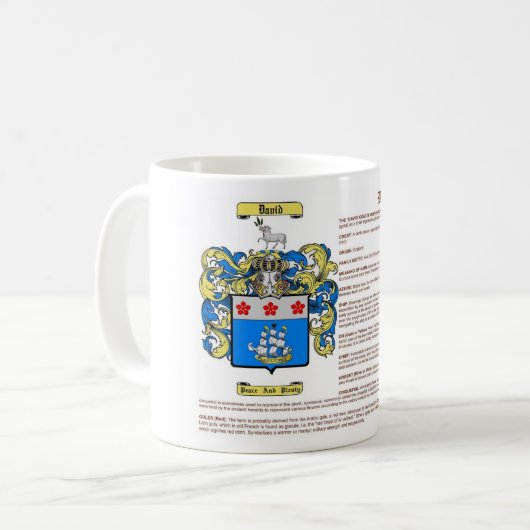 David (Bedeutung) Kaffeetasse (Vorderseite Links)