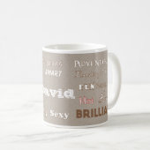 David Beige Husband Tasse (VorderseiteRechts)