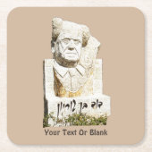 David Ben-Gurion Memorial Rechteckiger Pappuntersetzer (Vorderseite)
