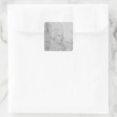 David, Bischof von Utrecht Quadratischer Aufkleber (Tasche)