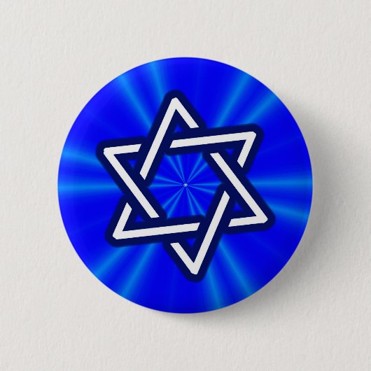 David (blau) Star Button (Vorderseite)