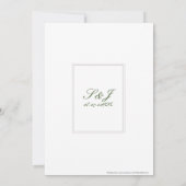 David Blumen-Chuppah Jüdische Hochzeit Einladung (Rückseite)