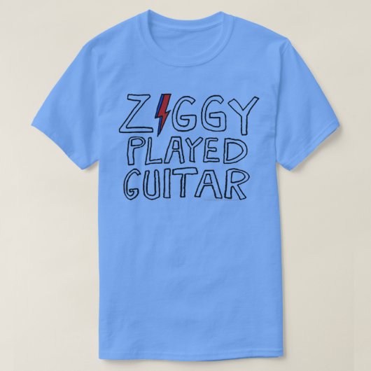 David BowieZiggy Played Guitar Sketch Lyric 630 T-Shirt (Design vorne)