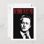 David Cameron Blood Sucker Postcard Postkarte (Vorne/Hinten)