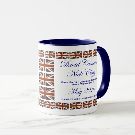 David Cameron ~ Nick Clegg ~ Koalition Tasse (VorderseiteRechts)