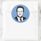 David Cameron Runder Aufkleber (Tasche)