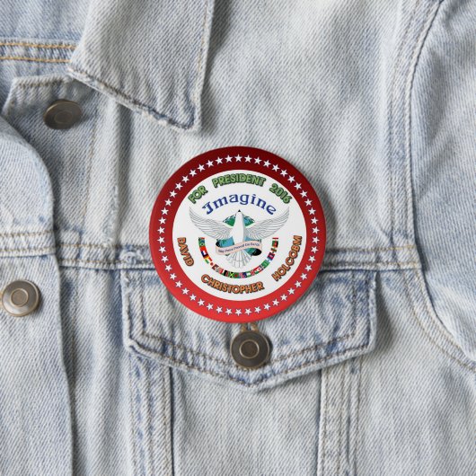 David Christopher Holcomb für Präsidenten 2016 Button (Beispiel)