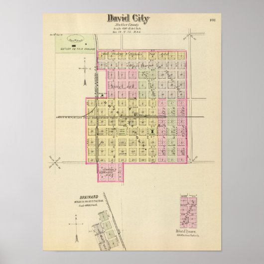 David City, Nebraska Poster (Vorne)