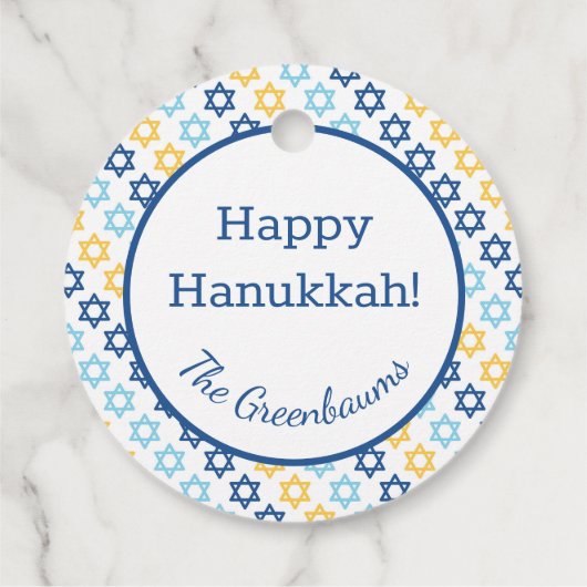 David Classic Star Geschenkanhänger (Rückseite)