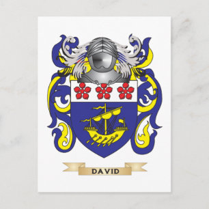 David Coat of Arms Postkarte