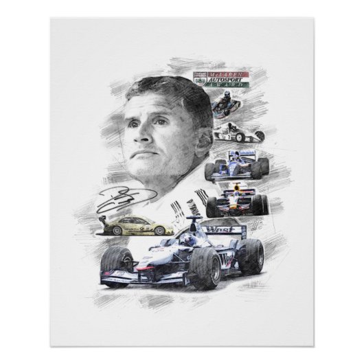 David Coulthard Poster (Vorderseite)