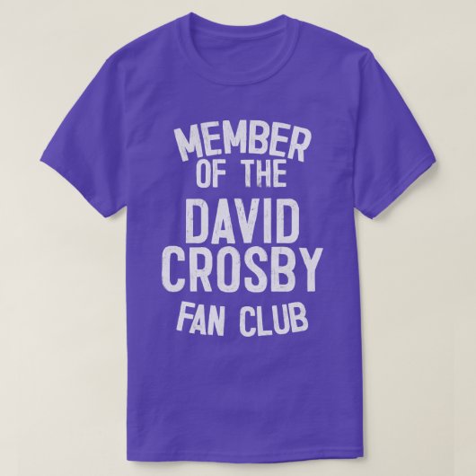 David Crosby Fan Club T-Shirt (Design vorne)