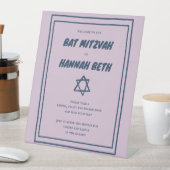 David Custom B'nai Bat Bar Mitzvah Sockelschild (In Situ)