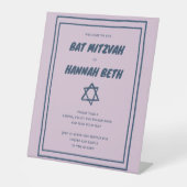 David Custom B'nai Bat Bar Mitzvah Sockelschild (Vorderseite)