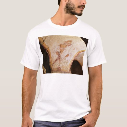 David, der auf der Harfe spielt T-Shirt (Vorderseite)