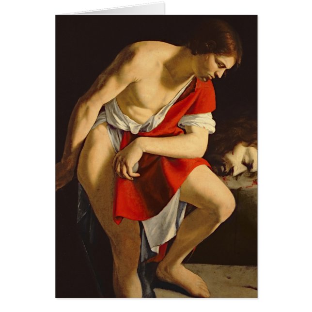 David, der den Kopf von Goliath erwägt (Vorne)