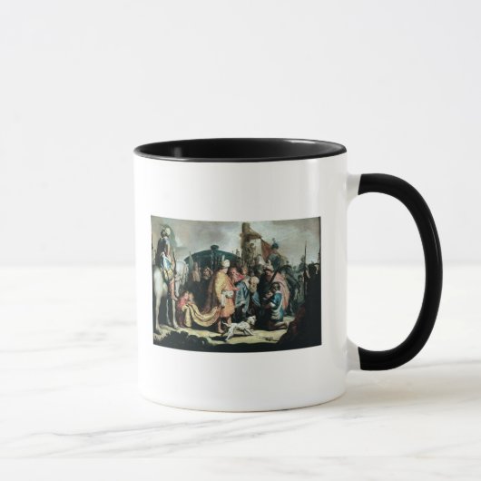 David, der den Kopf von Goliath König Saul Tasse (Rechts)