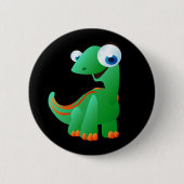 David der Dinosaurier Button (Vorderseite)