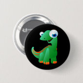 David der Dinosaurier Button (Vorne & Hinten)
