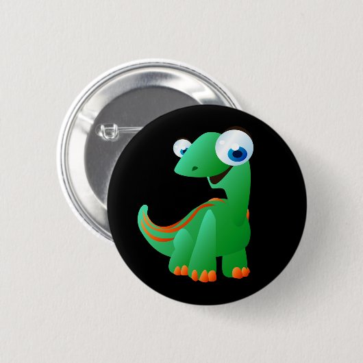 David der Dinosaurier Button (Vorne & Hinten)