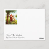 David der Hirte Postkarte (Rückseite)