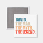 David der Mann, der Mythos, die Legende Magnet (Vorderseite/Rückseite)