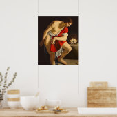 David, der über den Chef von Goliath nachdenkt Poster (Küche)