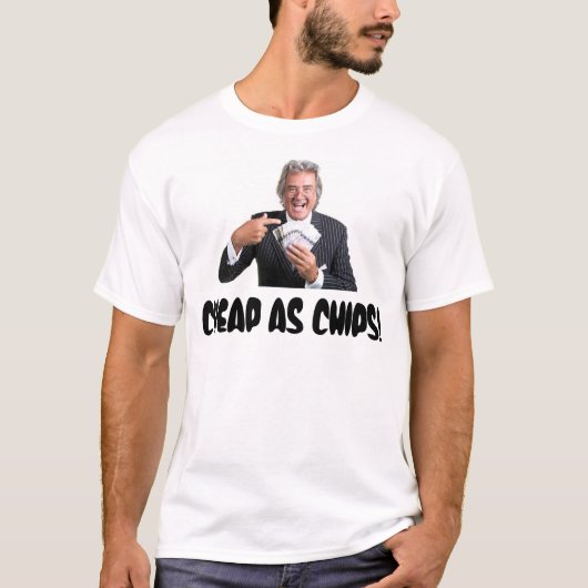 David Dickinson "billig als Chips " T-Shirt (Vorderseite)
