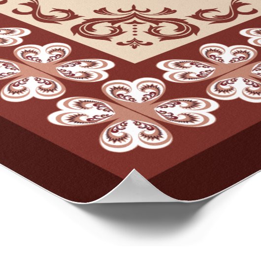 David Elegant Vintag Barockkunst Poster (Ecke)