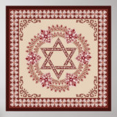 David Elegant Vintag Barockkunst Poster (Vorne)