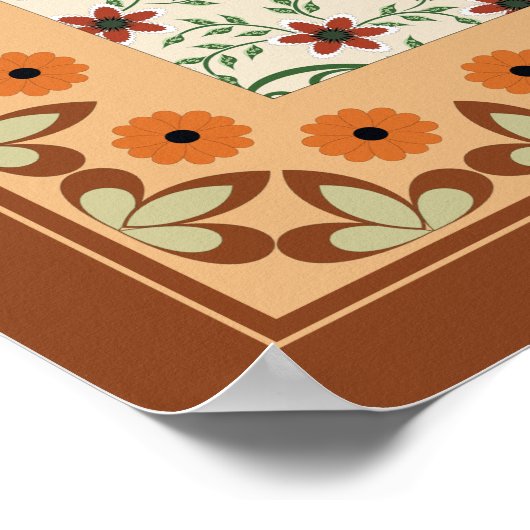 David Elegant Vintag Barockkunst Poster (Ecke)