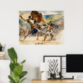 David Fights Mighty Goliath Poster (Heimbüro)