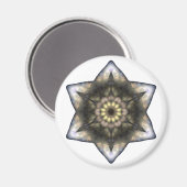 David Floral Star Magnet (Vorderseite/Rückseite)
