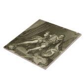 David Garrick (1717-79) als Richard III, Tat V Fliese (Seite)