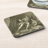 David Garrick (1717-79) als Richard III, Tat V Getränkeuntersetzer (Linke Seite)
