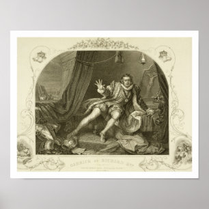 David Garrick (1717-79) als Richard III, Tat V Poster