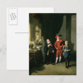 David Garrick mit William Burton und John Postkarte (Vorne/Hinten)